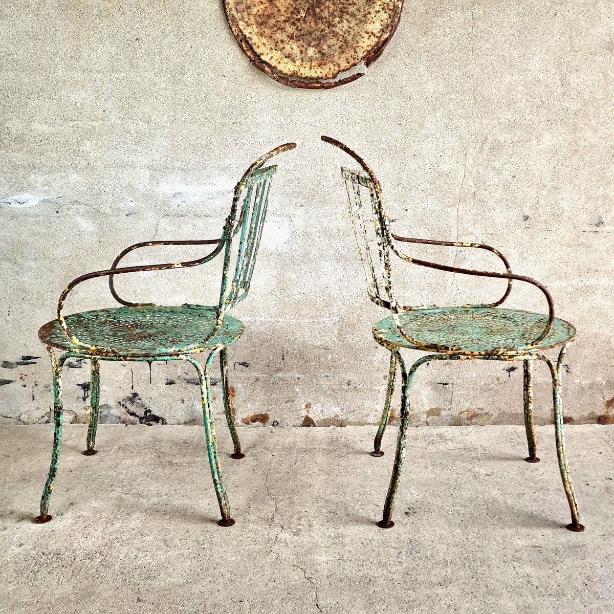 Pair Of Garden Armchairs-photo-2