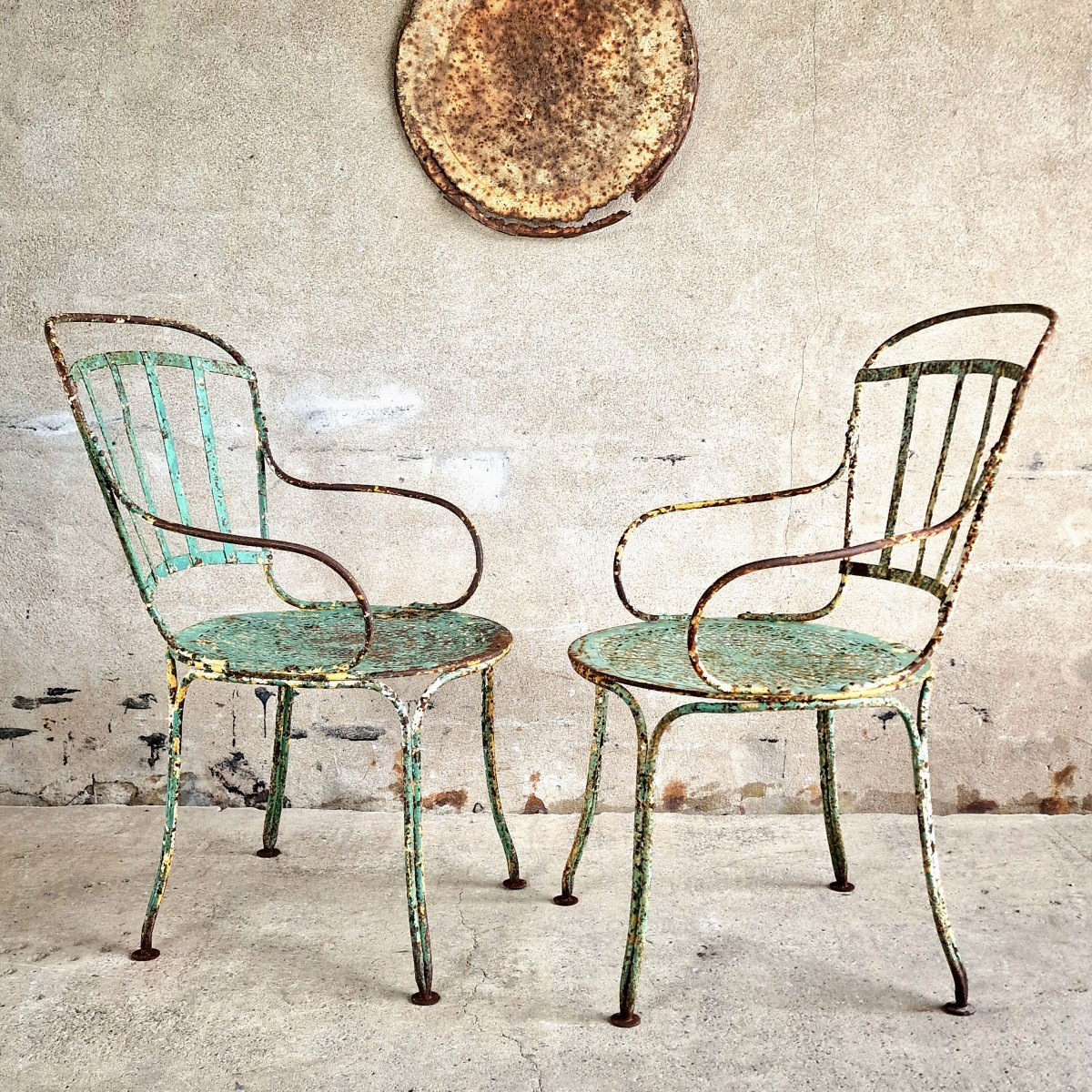 Pair Of Garden Armchairs-photo-3