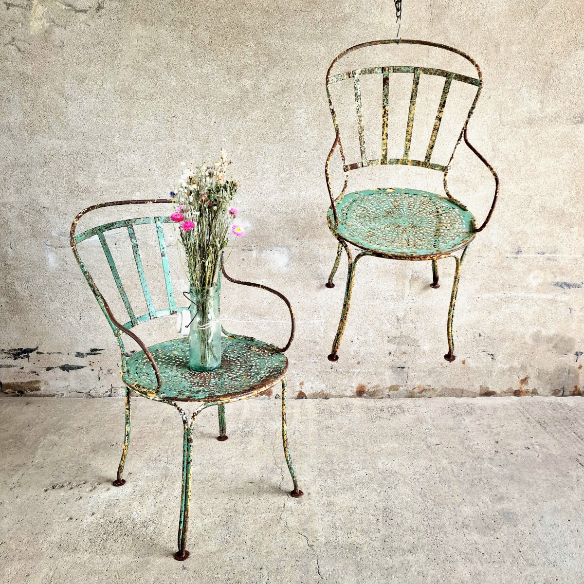 Pair Of Garden Armchairs-photo-7