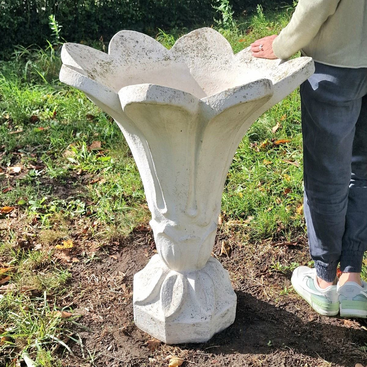 Grande jardinière en forme de fleur-photo-1