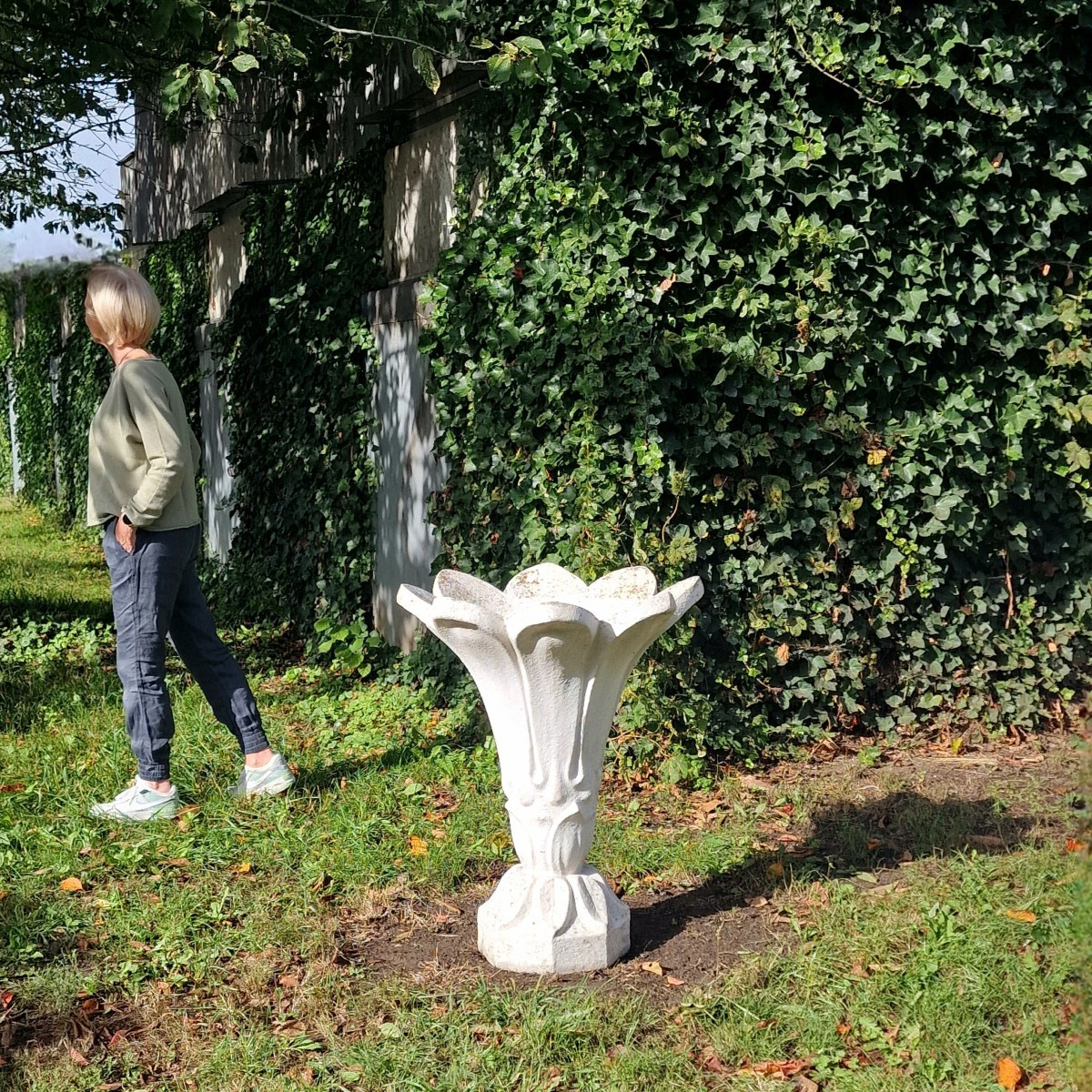 Grande jardinière en forme de fleur-photo-2