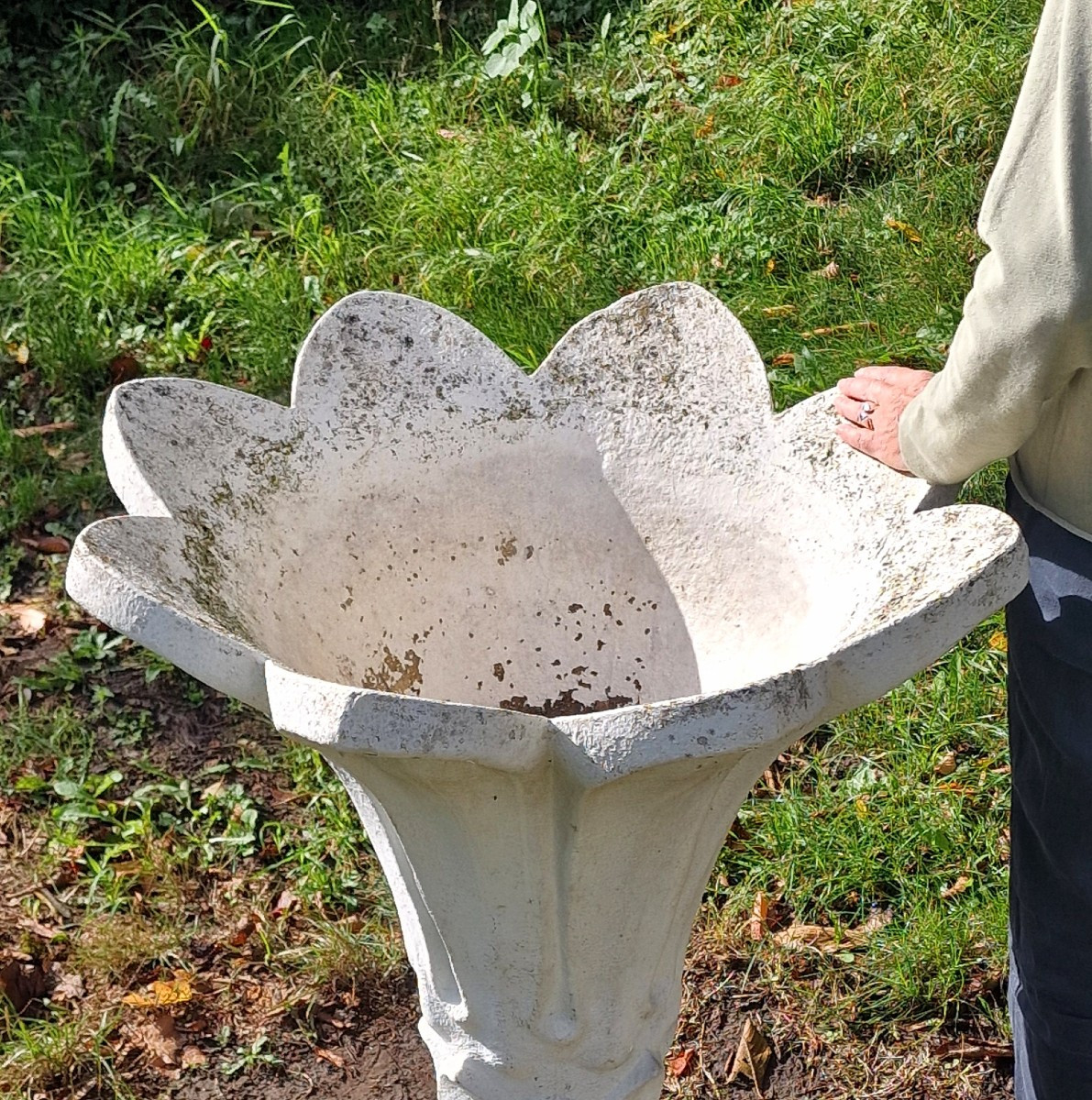 Grande jardinière en forme de fleur-photo-4