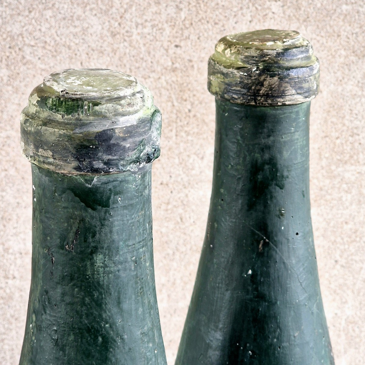 2 Xl Plaster Wine Bottles-photo-3