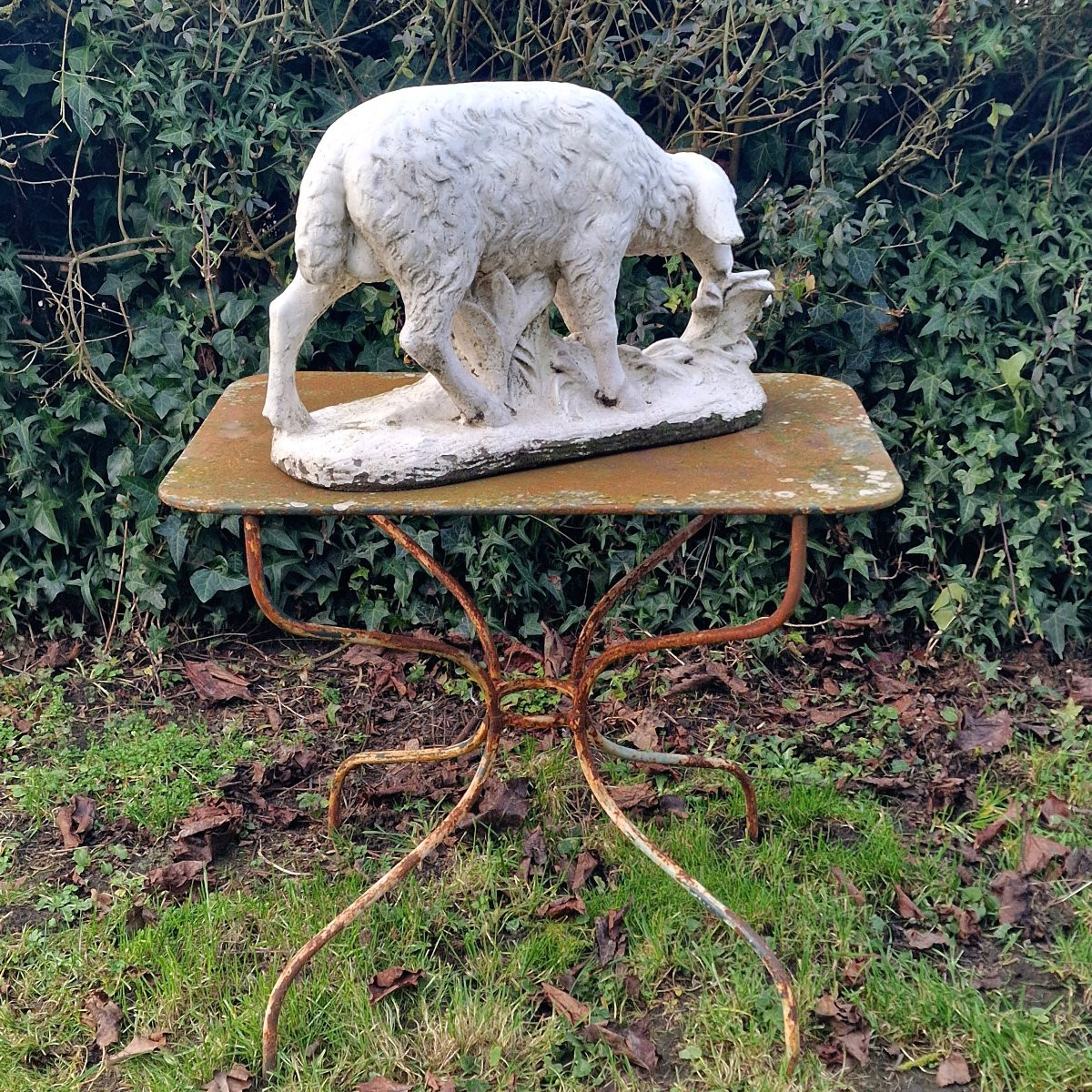 Mouton en pierre moulée-photo-2