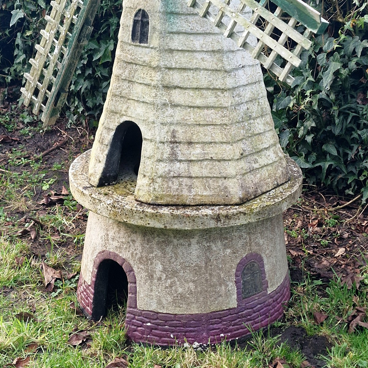 Xl Reconstituted Stone Windmill-photo-6