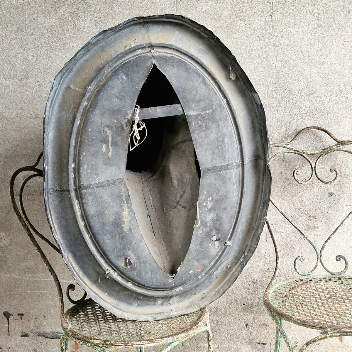 Tête de cheval en zinc XXL-photo-7