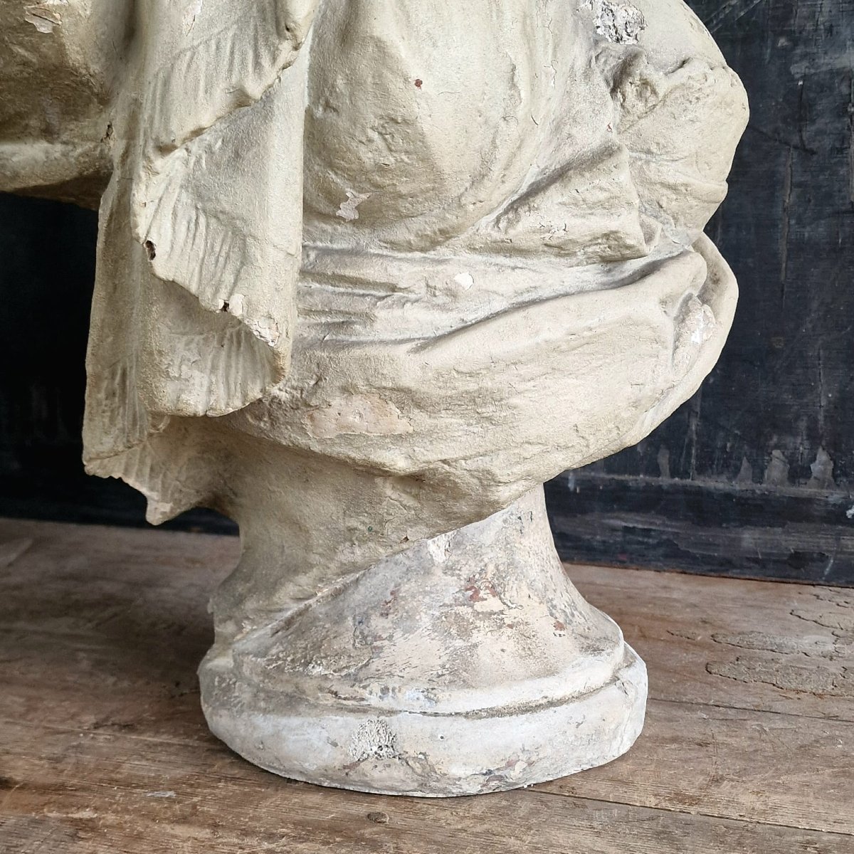 19th Century Plaster Bust Of A Woman-photo-7