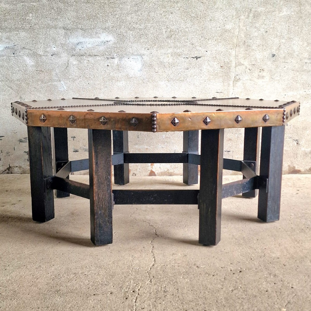 Table basse en cuivre-photo-2