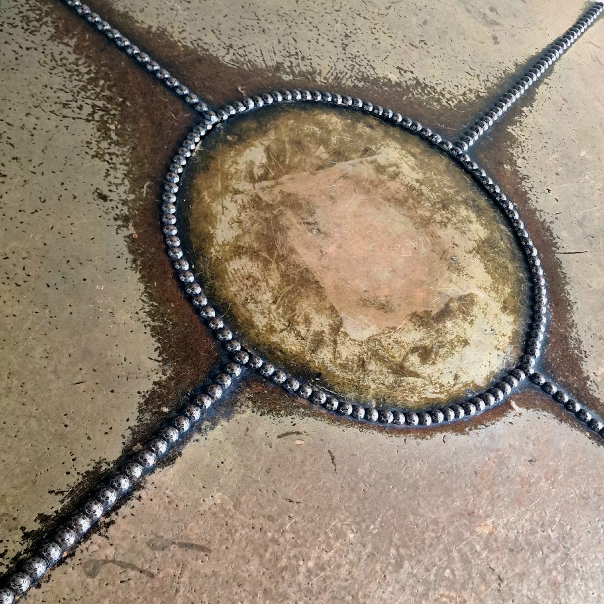 Table basse en cuivre-photo-6