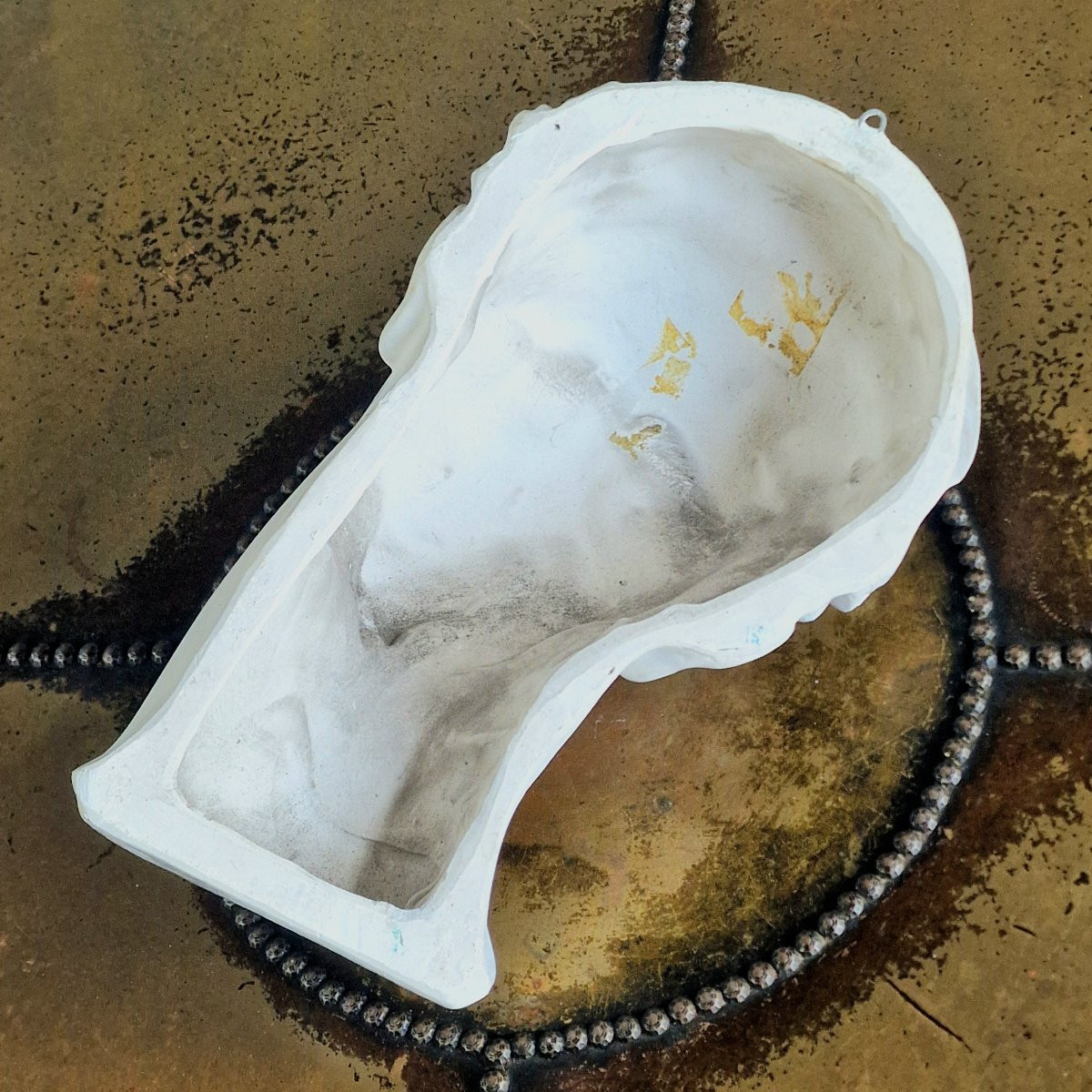 Tête grecque en plâtre-photo-5