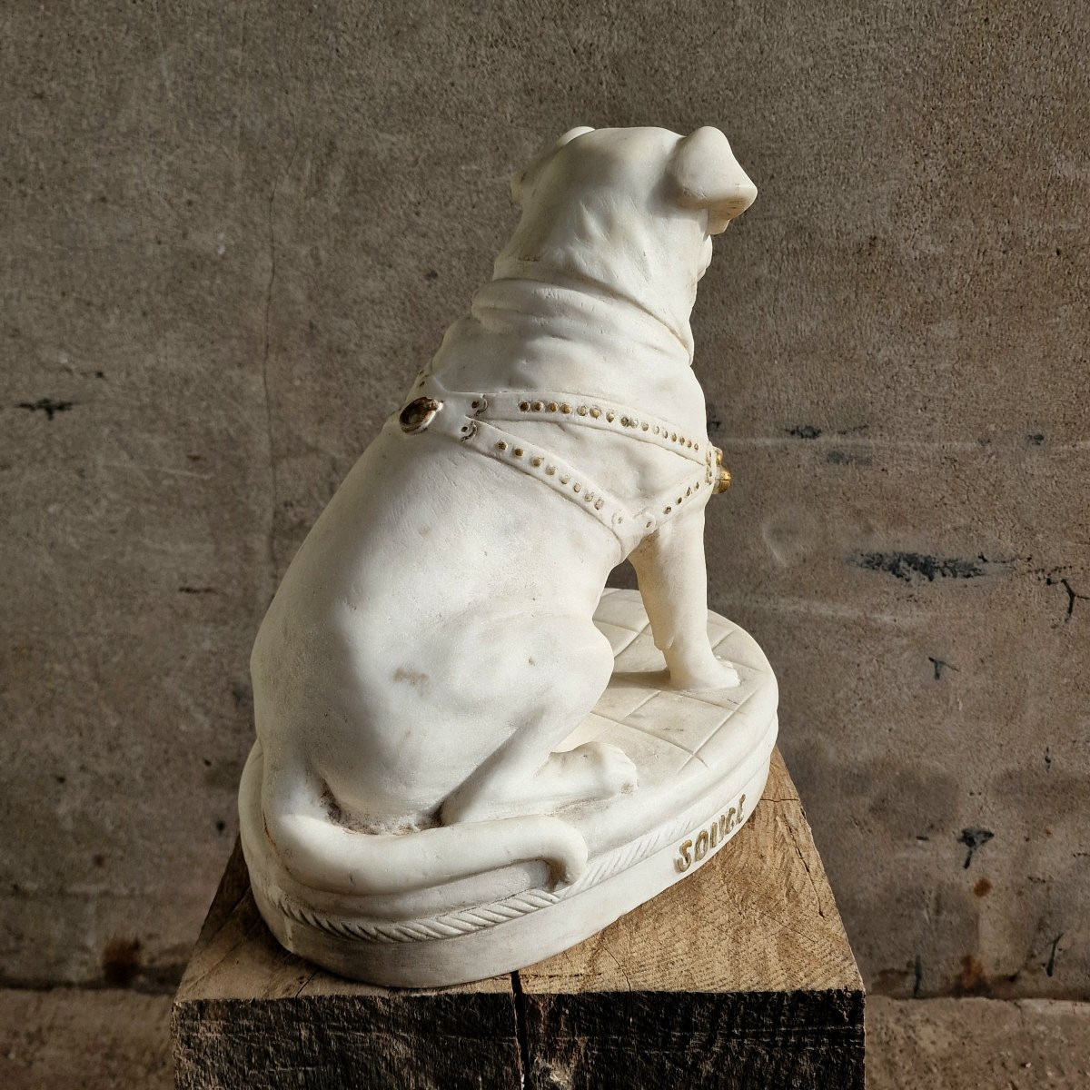 Marble Dog Sculpture-photo-5