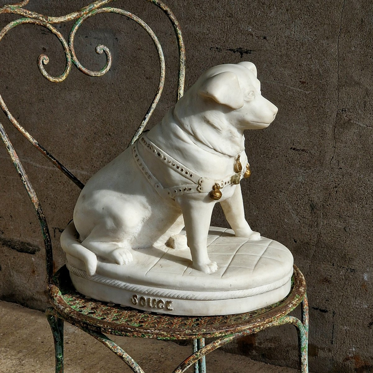Marble Dog Sculpture-photo-7