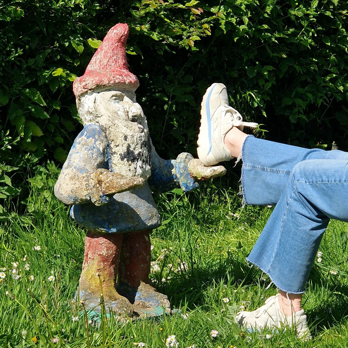 Grand gnome en pierre reconstituée-photo-4