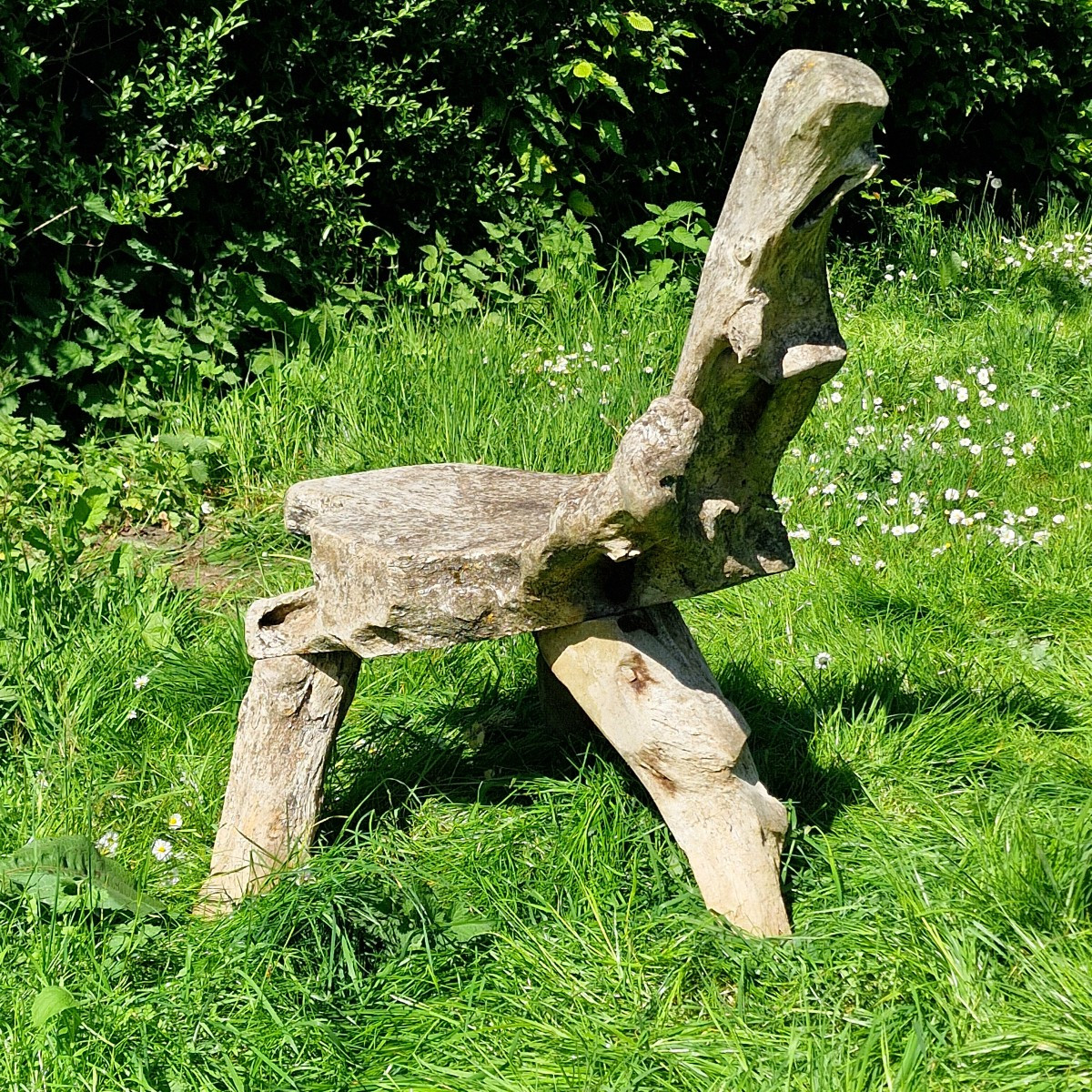 Primitive Wooden Chair-photo-4