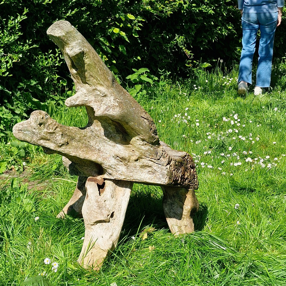 Primitive Wooden Chair-photo-6