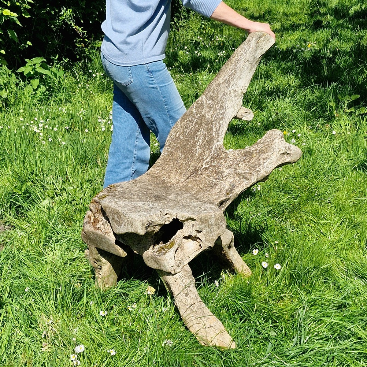 Primitive Wooden Chair-photo-7