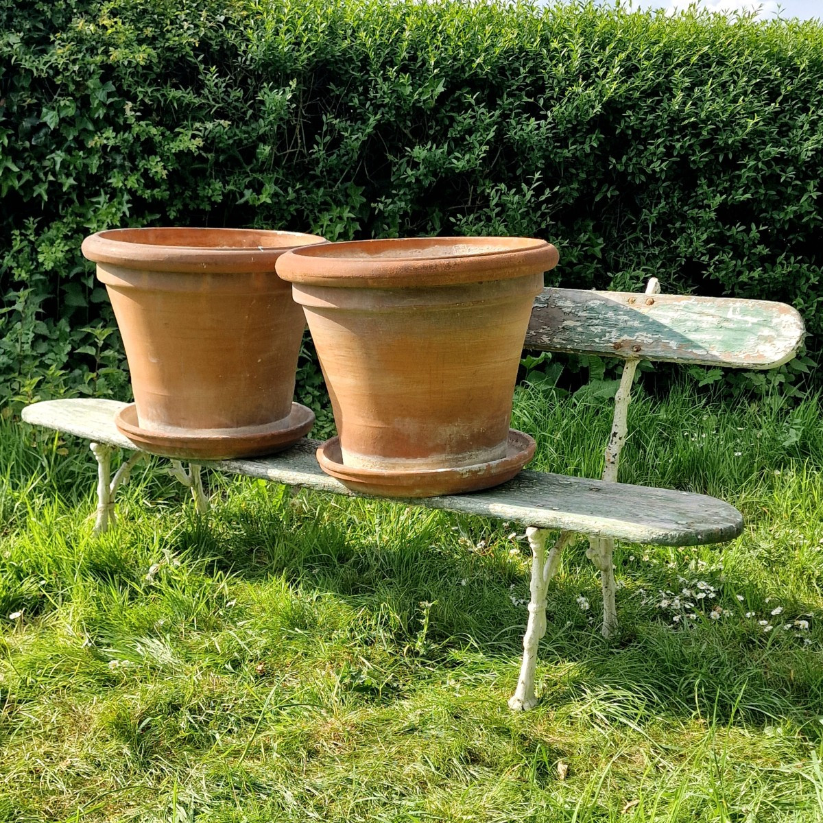 Pair Of Large Terracotta Pots-photo-6