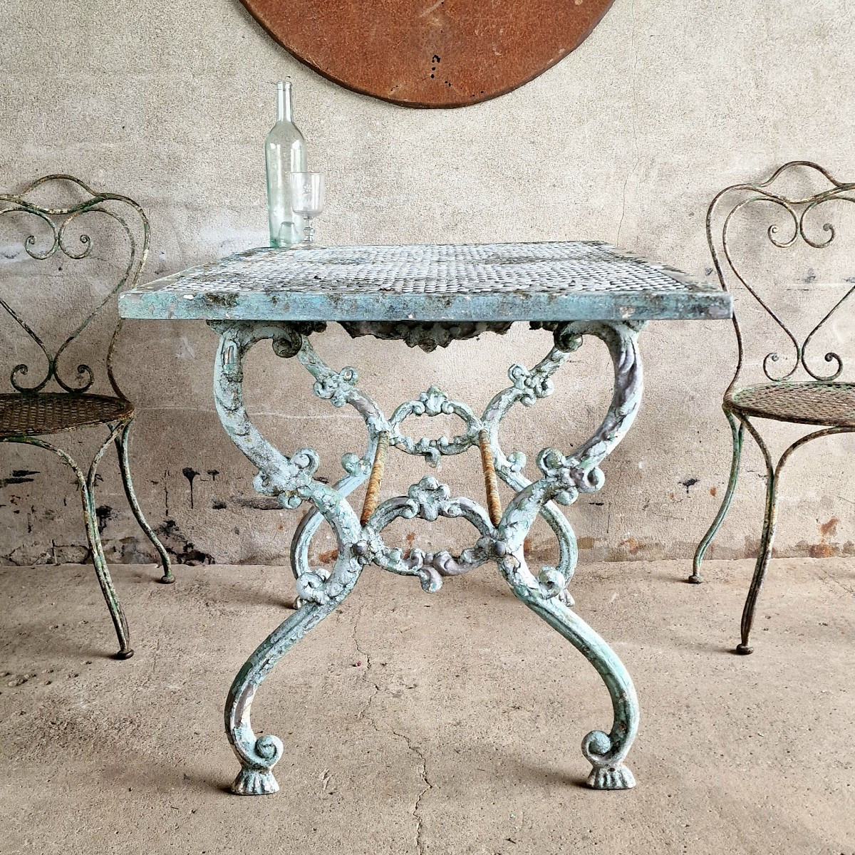 Table de jardin peinte-photo-1