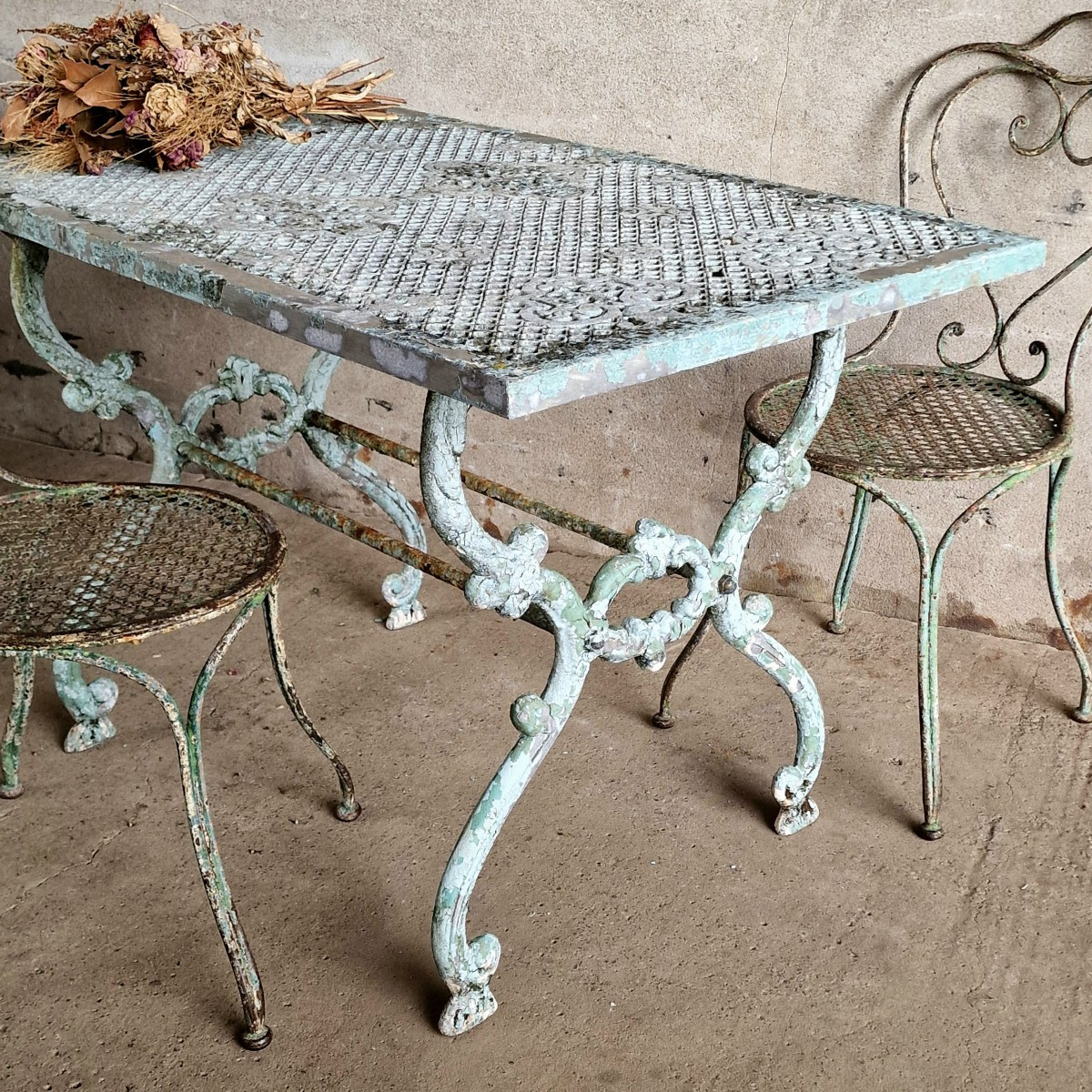 Table de jardin peinte-photo-4