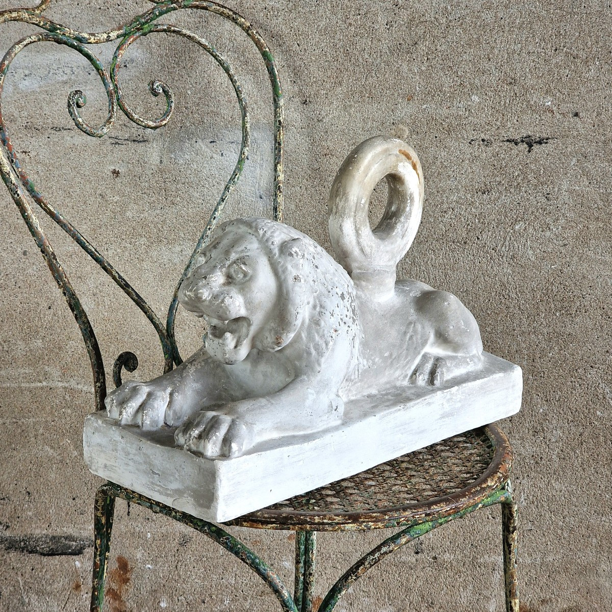 Poids en forme de lion XIX siècle-photo-1