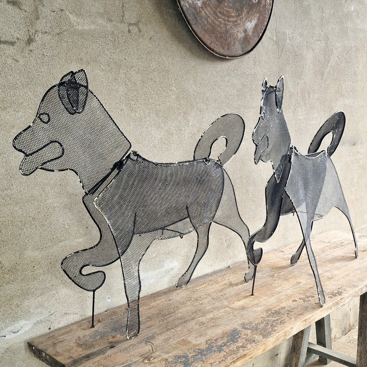 2 chiens en métal-photo-2