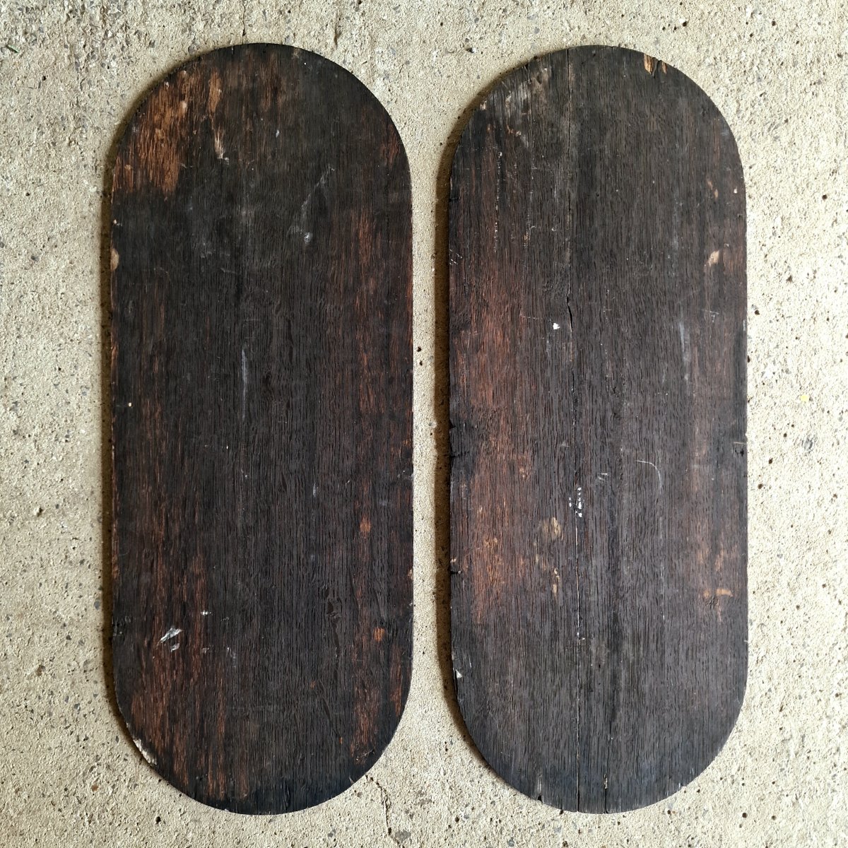 Paire de peintures sur bois fin 19ième-photo-4