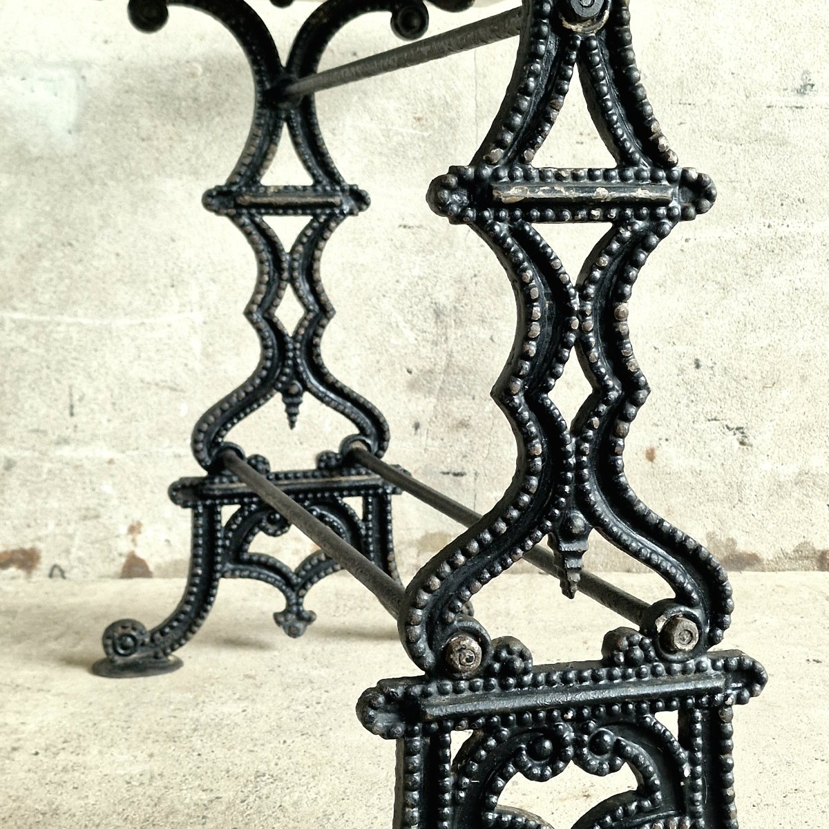 Garden Table With Marble Top-photo-4