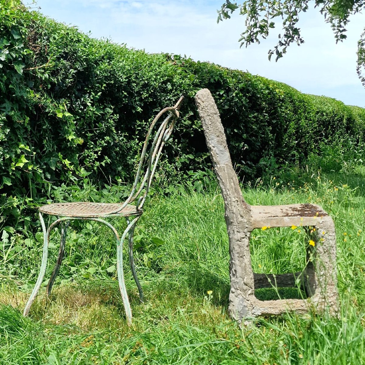 Chaise en faux bois-photo-2