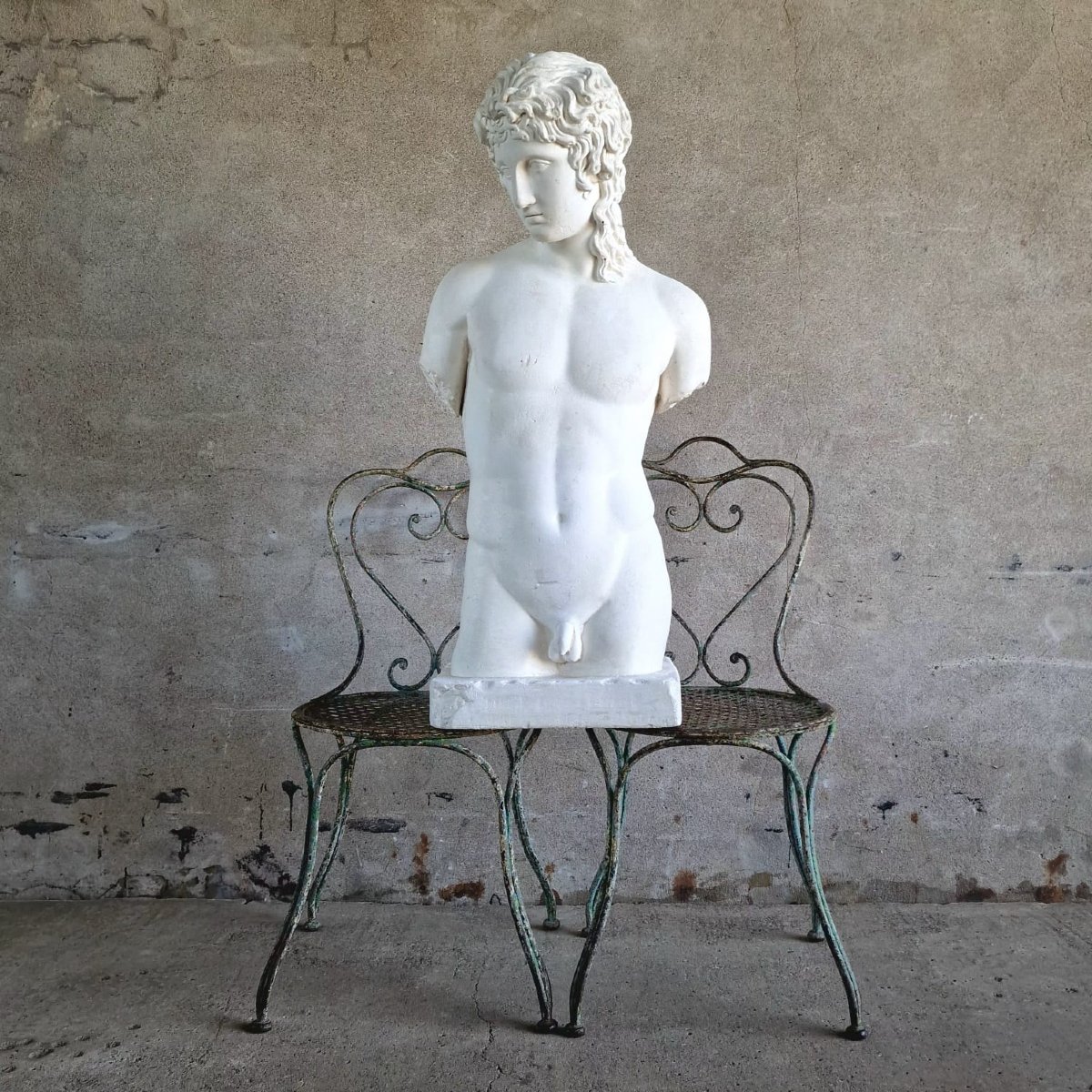 Greek Torso In Plaster-photo-3