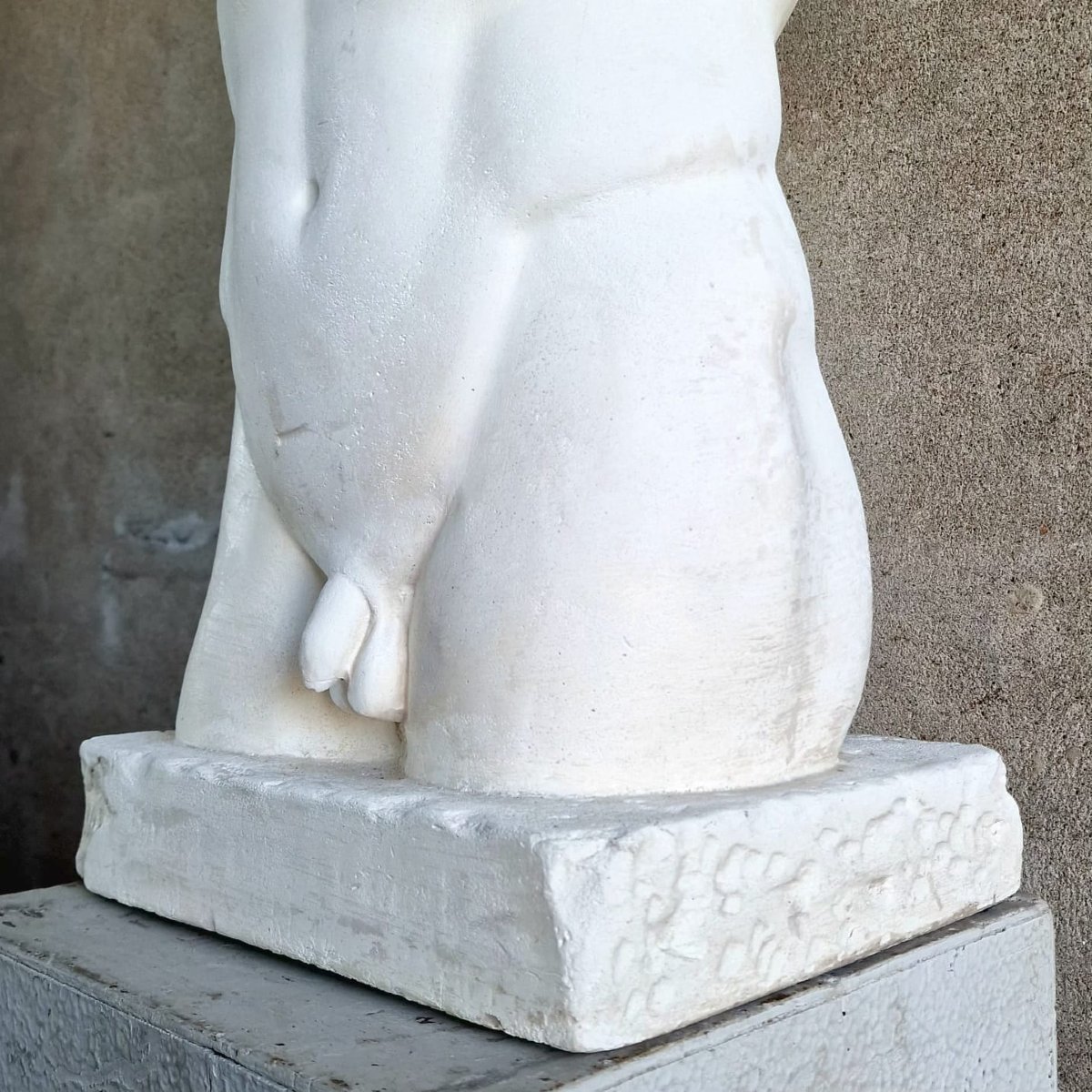 Greek Torso In Plaster-photo-3