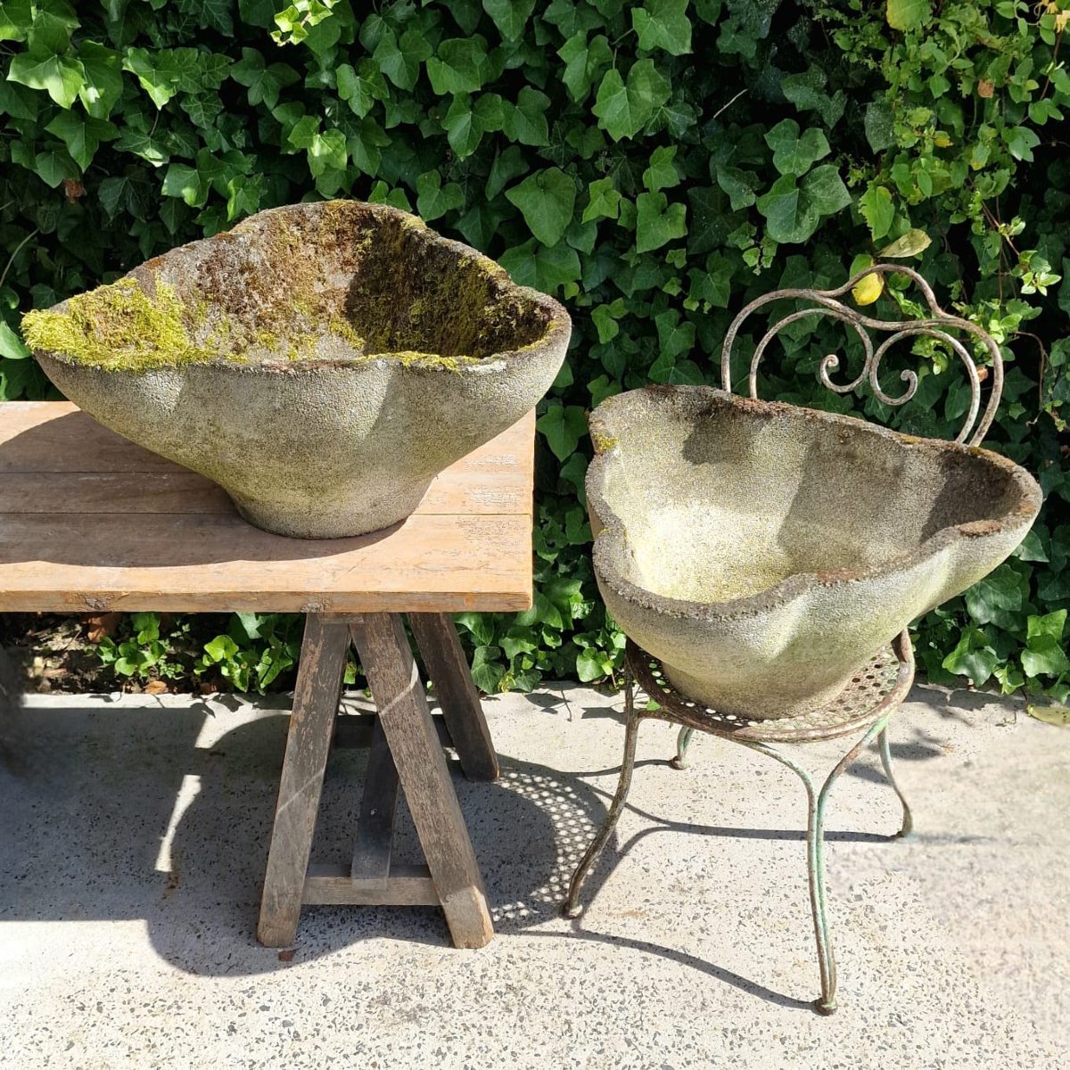 Grandes jardinières en forme de trèfle-photo-3