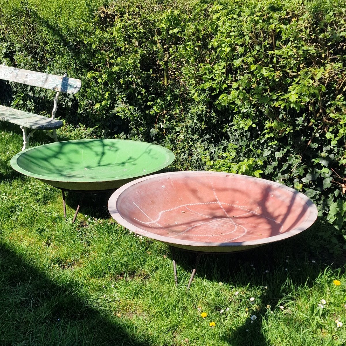 2 jardinières XL en fibre de verre