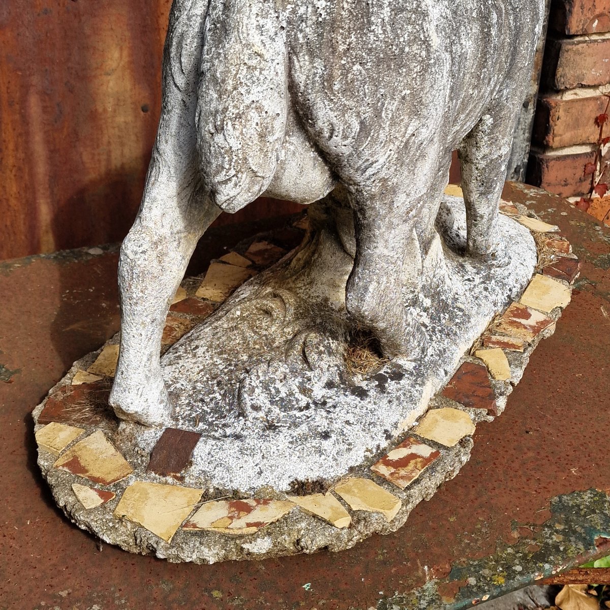 Molded Stone Sheep-photo-3