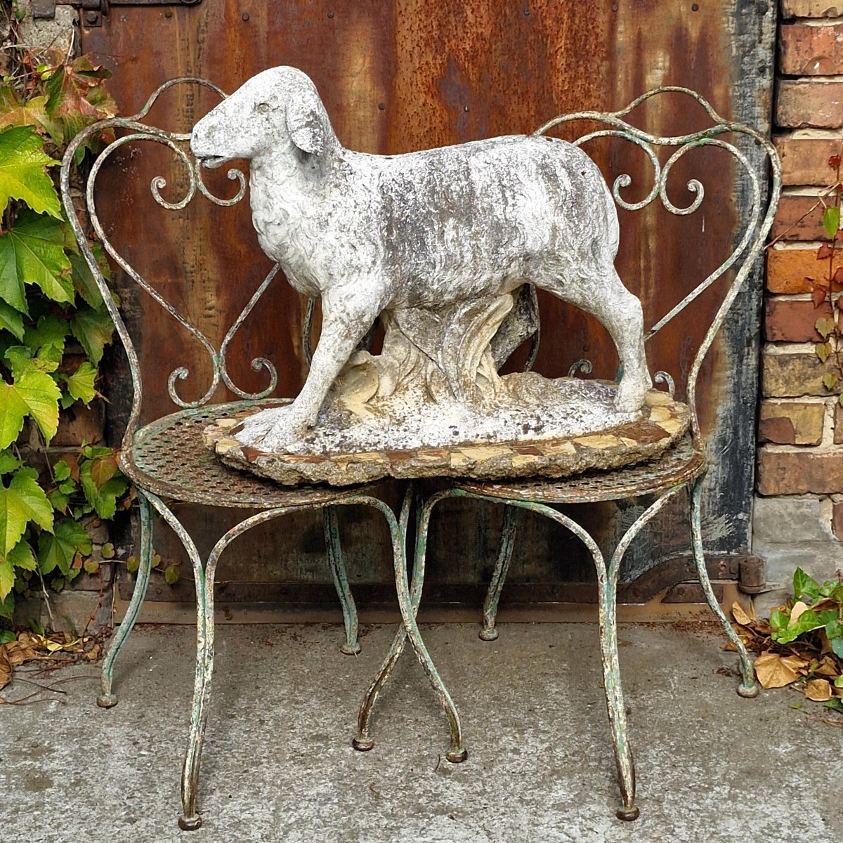 Molded Stone Sheep