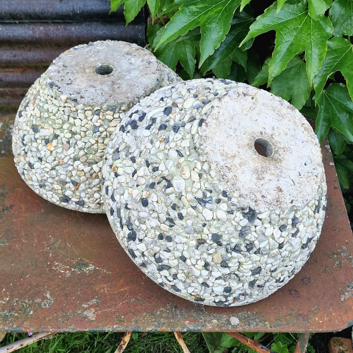 Pair Of Pebble Planters-photo-3