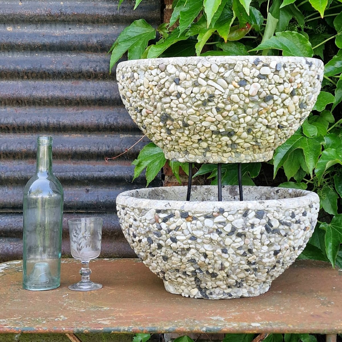 Pair Of Pebble Planters-photo-4