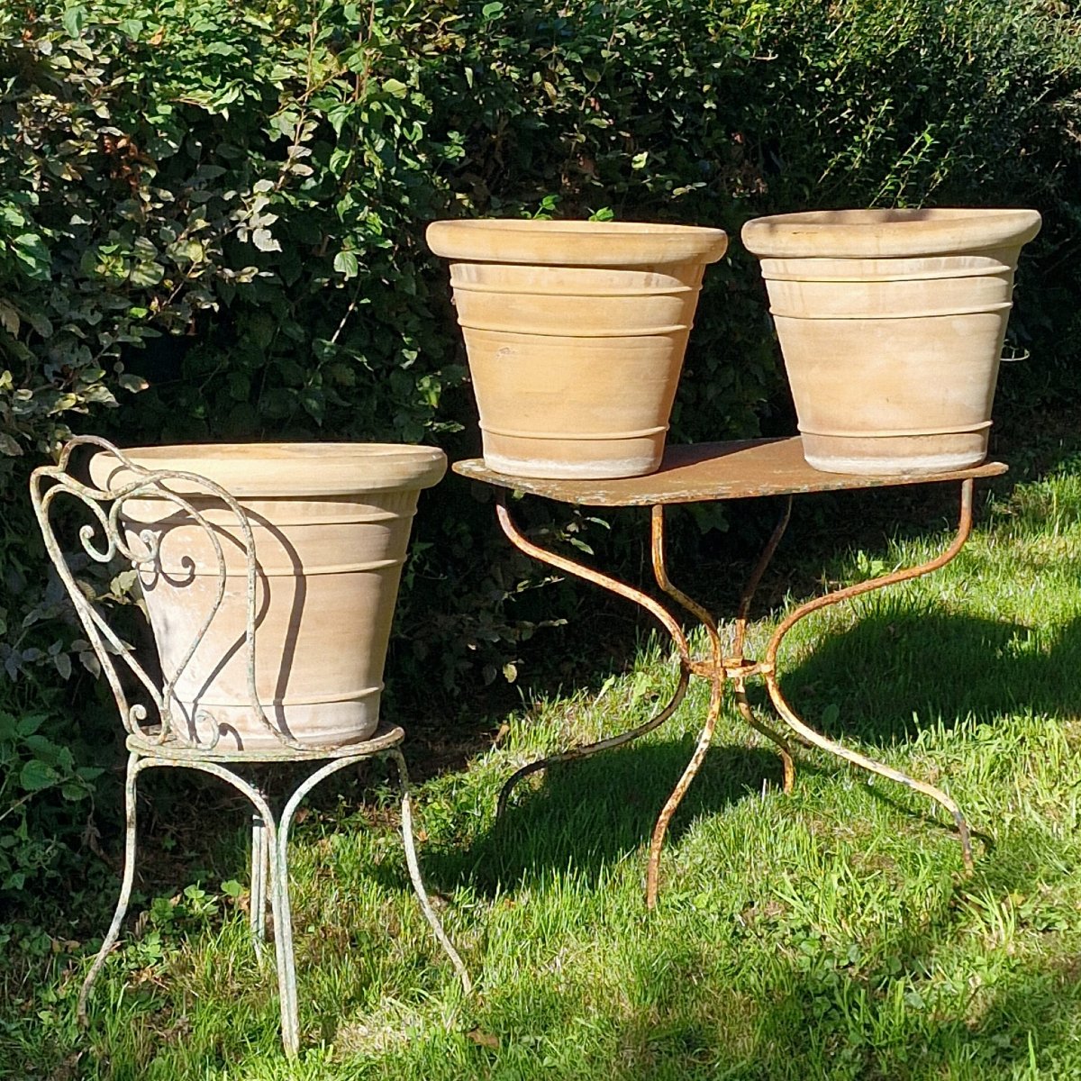 3 grands pots en terre cuite-photo-3