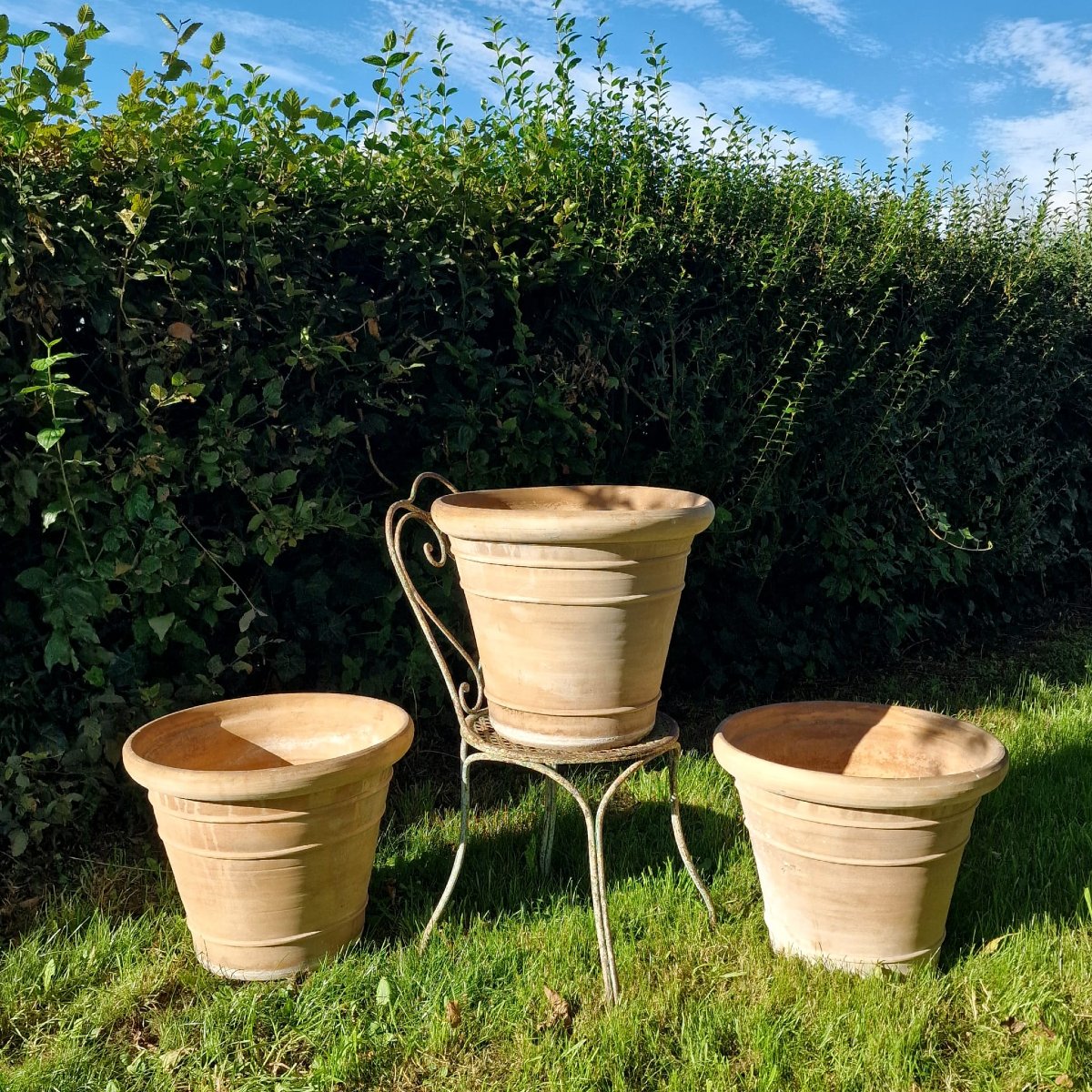 3 grands pots en terre cuite-photo-4