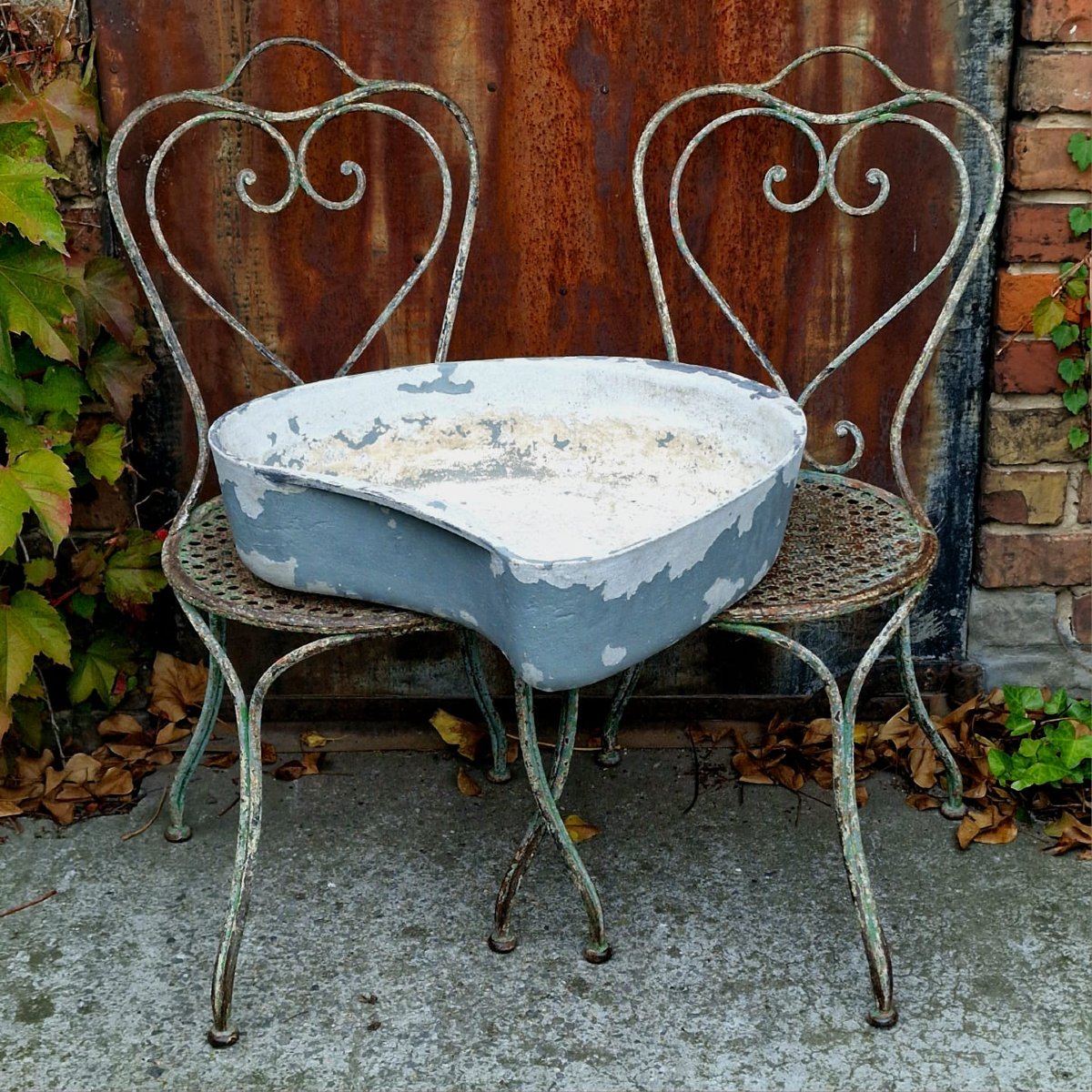 Rare Jardinière Willy Guhl-photo-4