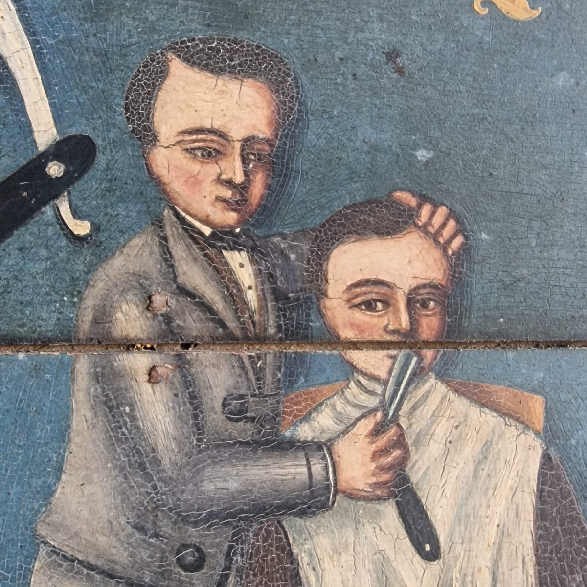 Enseigne de barbier 19ième-photo-4