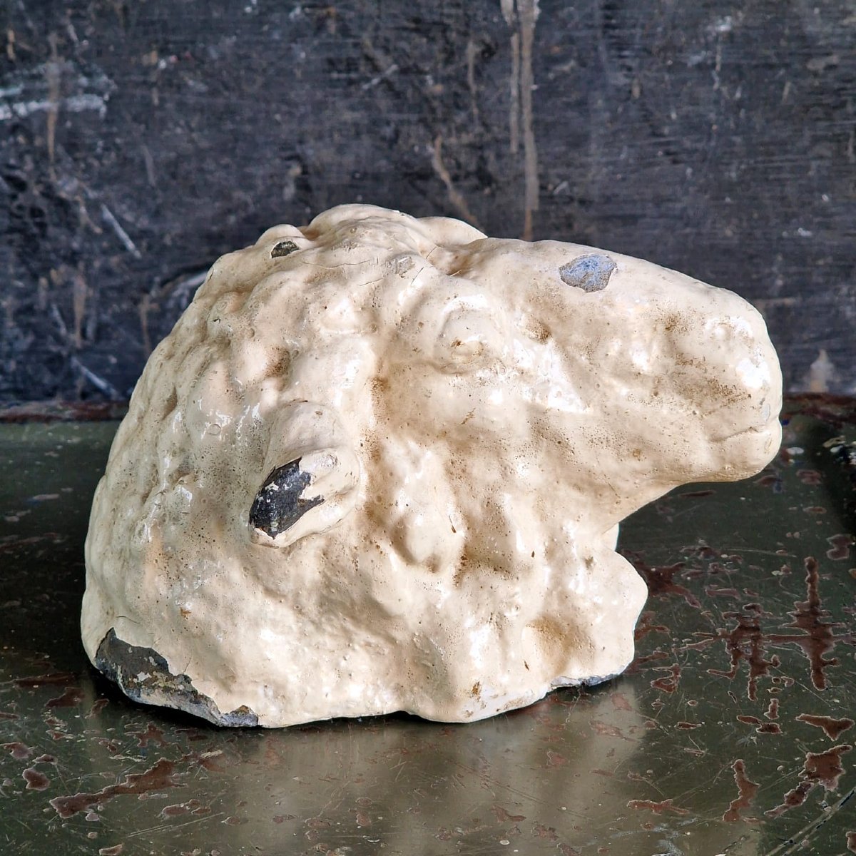 Tête de mouton en fonte-photo-2