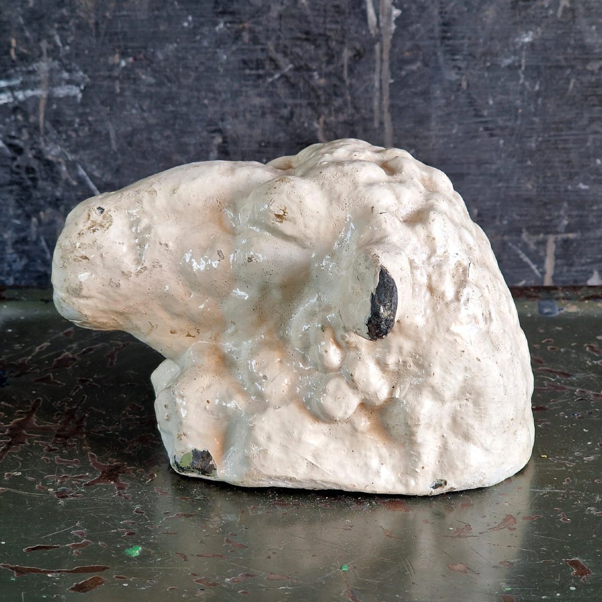 Tête de mouton en fonte-photo-3
