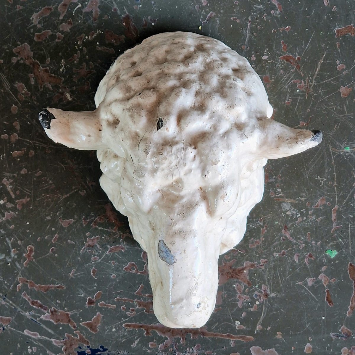 Tête de mouton en fonte-photo-1