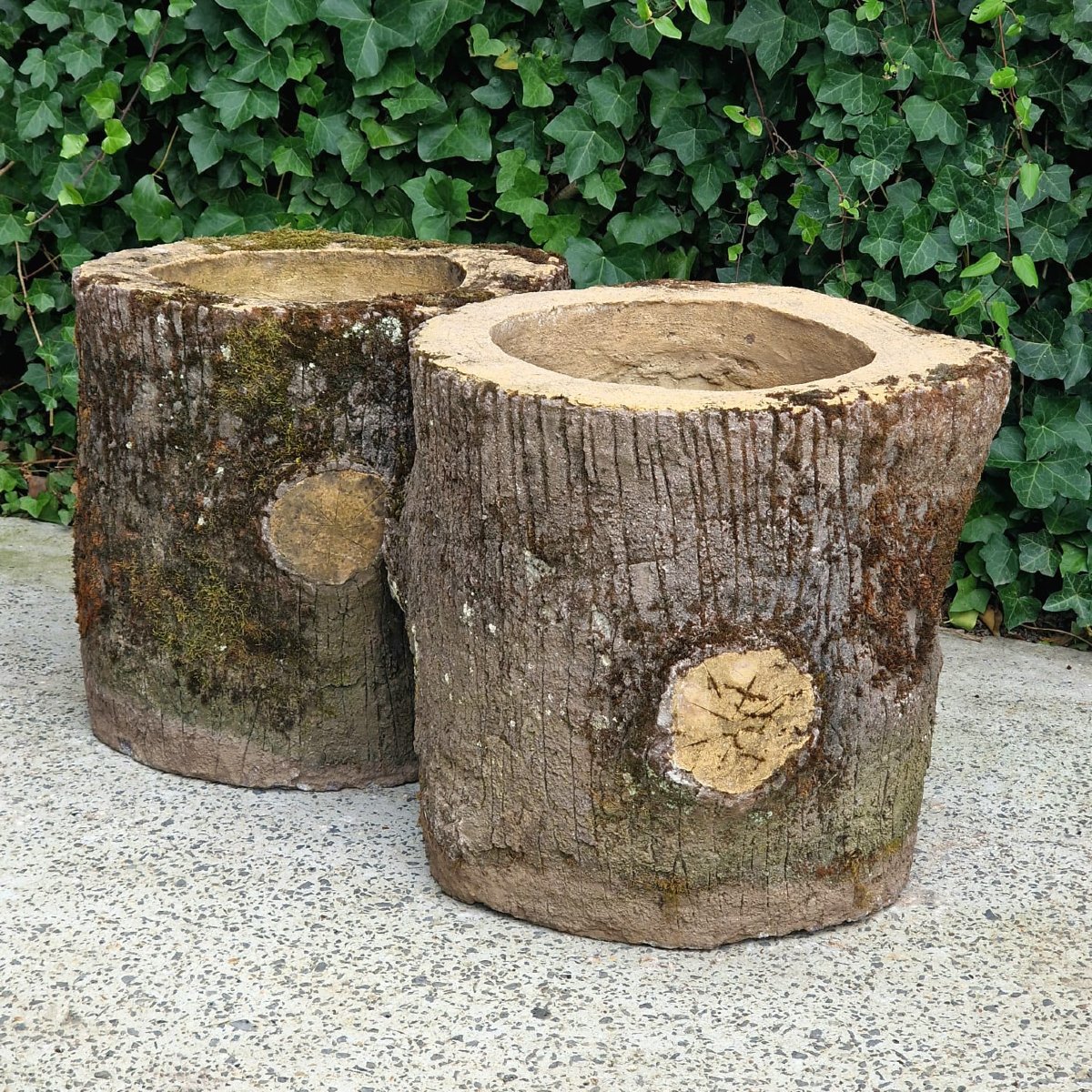 Paire de jardinières en faux bois XL-photo-3