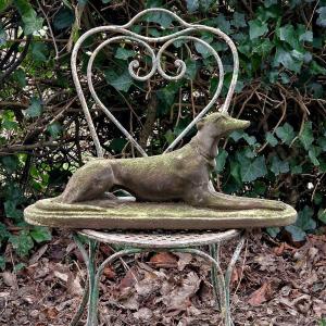 Patinated Plaster Whippet