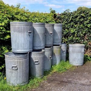 10 Large Zinc Containers/planters