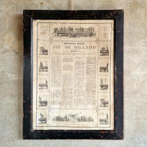 Ancien cadre de "Jeu de billard"