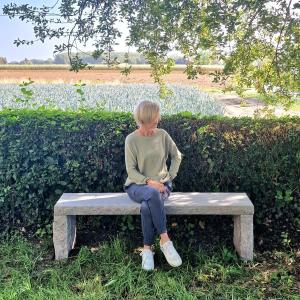 Banc en pierre primitif
