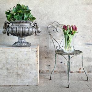 Cast Iron Basin With Ram's Heads