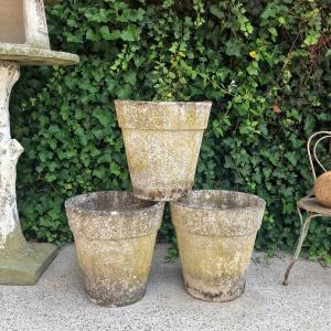 3 Large Flower Pots